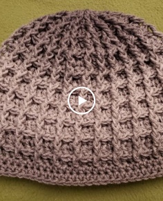 The Waffle Stitch Hat Crochet Tutorial!
