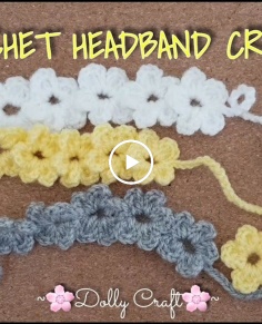 How To CROCHET HEADBAND & HAIR BAND CRAFT #DIY #TUTORIAL #crochet