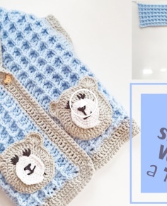 Super Easy Waffle Stitch Baby Vest 9-12 monthsBeginner Friendly Tutorials