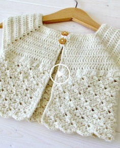 How to crochet a little girl's classic shell stitch cardigan  sweater