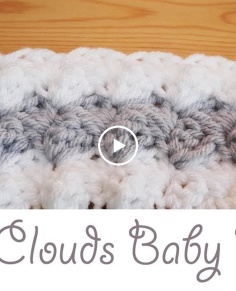 Easiest Crochet Baby Blanket - Fluffy Clouds
