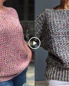 Batwing Sweater - Adult - Updated Crochet Tutorial RIGHT HANDED