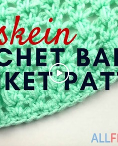 Easy One Skein Crochet Baby Blanket Pattern