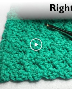 Quick and Easy Crochet Marshmallow Stitch (Right Handed)