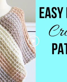 Crochet Poncho Pattern for Women