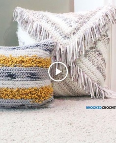 Bernat Mix Home Crochet Pillow Set