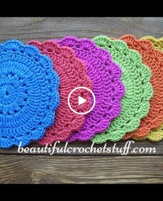 Easy Crochet Pattern for Beginers - Crochet Coaster