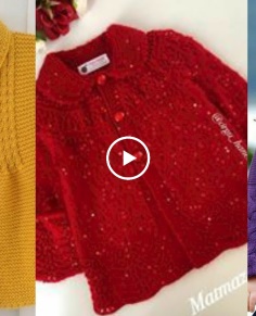 So pretty Kids cardigans Coat Sweaters knitting Pattern