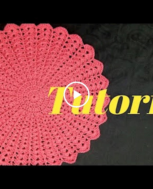 Crochet Pattern Thaalposh Hindi, Crochet Round Table Mat Pattern
