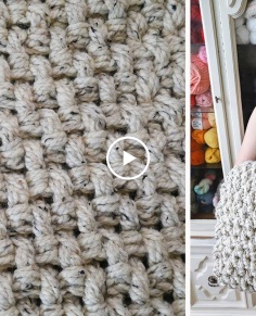 Crochet Mini Basket Weave Stitch Tutorial