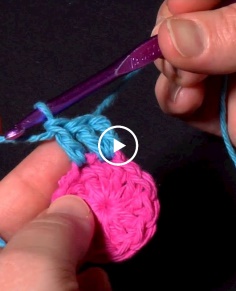 How to Crochet: Standing Double Crochet Stitch - an alternative joining method!