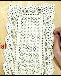 Learn How to Crochet TABLE RUNNER and Customize it's Length Tutorial Part 1