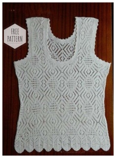 White top knitting free pattern