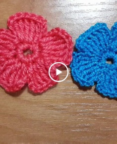 KNITTING HOW TO TIE A LITTLE FLOWER