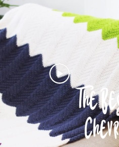 How to crochet the chevron blanket stitch  Best Crochet Chevron Blanket 4 Beginners!