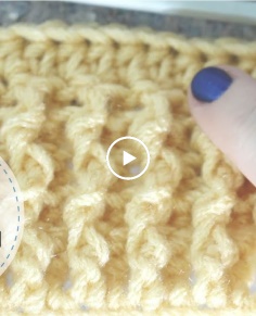 How to Front Post amp; Back Post Double Crochet - Free Easy Ribbed Stitch Pattern  Last Minute Laura