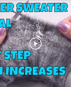 How to Knit a Sweater for Beginners 4 Raglan Increases
