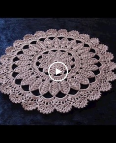How to Crochet Doily Pattern