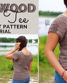 Driftwood Tee - Free Summer Top Crochet Pattern for Beginners  Yay For Yarn