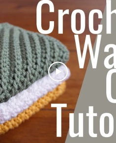 Crochet Diagonal Stitch Textured Washcloth Free Tutorial