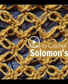 Solomon39;s Knot Crochet Stitch Tutorial