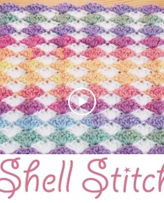 Stunning Crochet Shell Stitch - Blanket  Scarf (beginner friendly)