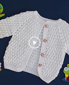 Crochet jacket for boy and girl #crochet #majovelcrochet