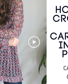 Crochet Easy 1 Piece Cardigan - Cabot Trail Cardi