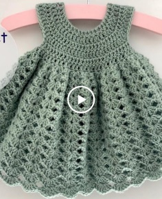 How to Crochet a Baby Dress (0-6 months)