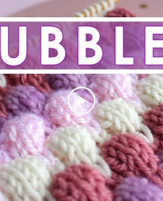 Bubble Stitch Bobble Knitting Pattern