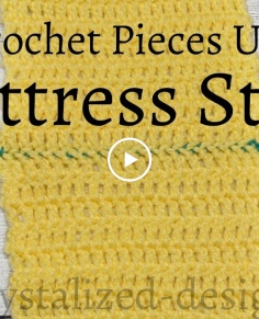 How to Sew Crochet Pieces Together Using the Mattress Stitch