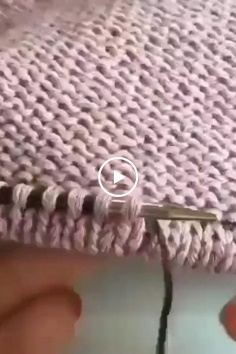 How to knit perfect edge for your products