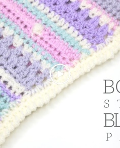 CROCHET: Bobble Stripe Blanket Part 1  Bella Coco