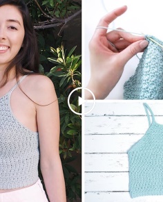 DIY Crochet Halter Crop Top Easy Crochet Patterns For Beginners