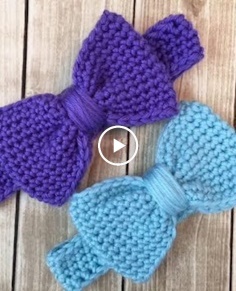 Easy Crocheted Baby Bow Headband