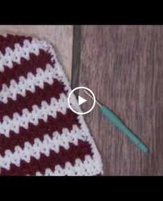 V Stitch Double Crochet Stitch Tutorial
