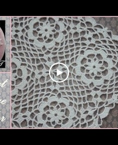 Edge Border Crochet  Lace Flower Motif easy pattern for beginners  Table Runner Crochet