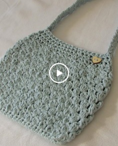 Very Easy Crochet Puff Stitch Bag