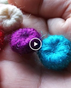 MAKE BUTTON AT HOME BY KNITTING FOR LADIES SWEATER
