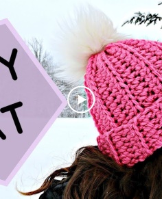 HOW TO CROCHET THE EASIEST HAT EVER  Beginner Friendly  Adult Unisex Hat