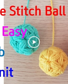 crochet jasmine stitch ball(eng sub)