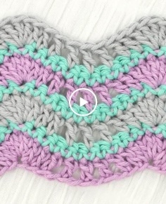 Amazing Simple Wave Stitch Crochet Tutorial