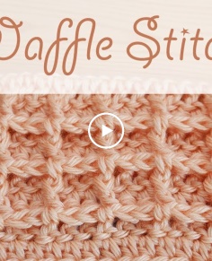 Super easy crochet: Waffle Stitch (blankets washdish cloths)
