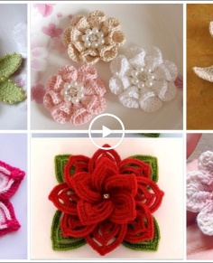 Beautifull 45 crochet flowersleaf design patterns decor ideas for home