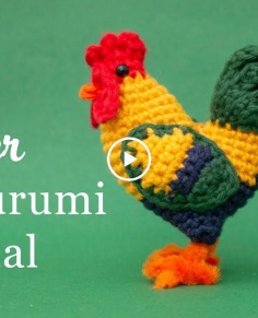 Rooster Amigurumi Crochet Tutorial