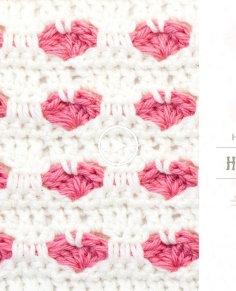 How To: Crochet The Heart Stitch  Easy Tutorial by Hopeful Honey