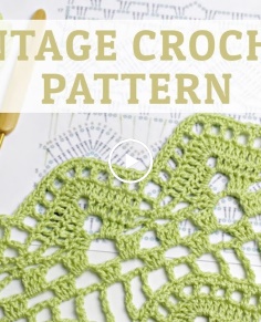 Crochet Shell Pattern  Vintage Crochet Pattern  Written Pattern