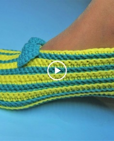 DIY Crochet Simple Slippers Tutorial 