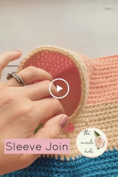 How to knit sleeve join