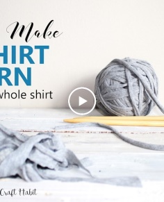 How to make T-Shirt Yarn using the Whole Shirt in a Continuous Strand